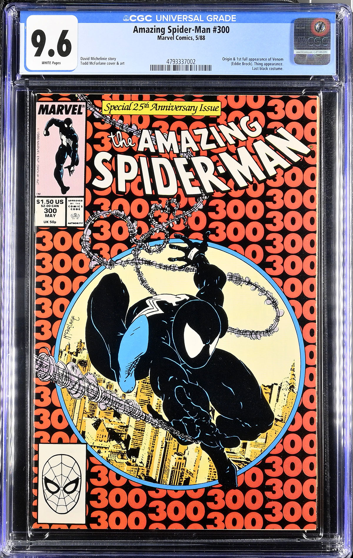 Amazing Spider-Man #300 CGC 9.6 w
