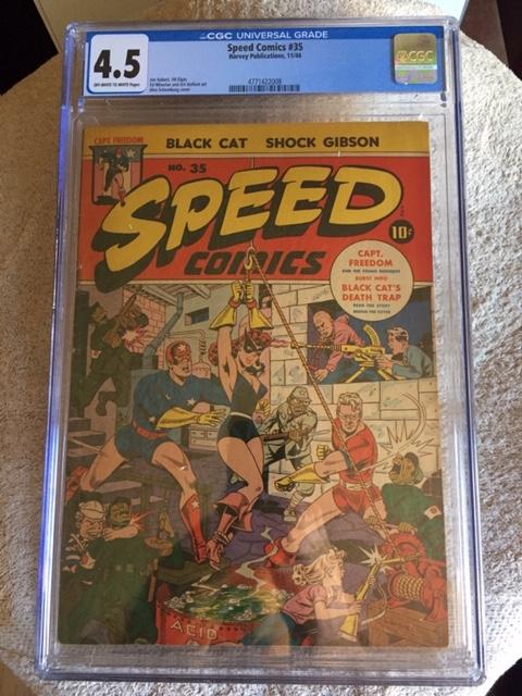 Speed Comics #35 CGC 4.5 ow/w
