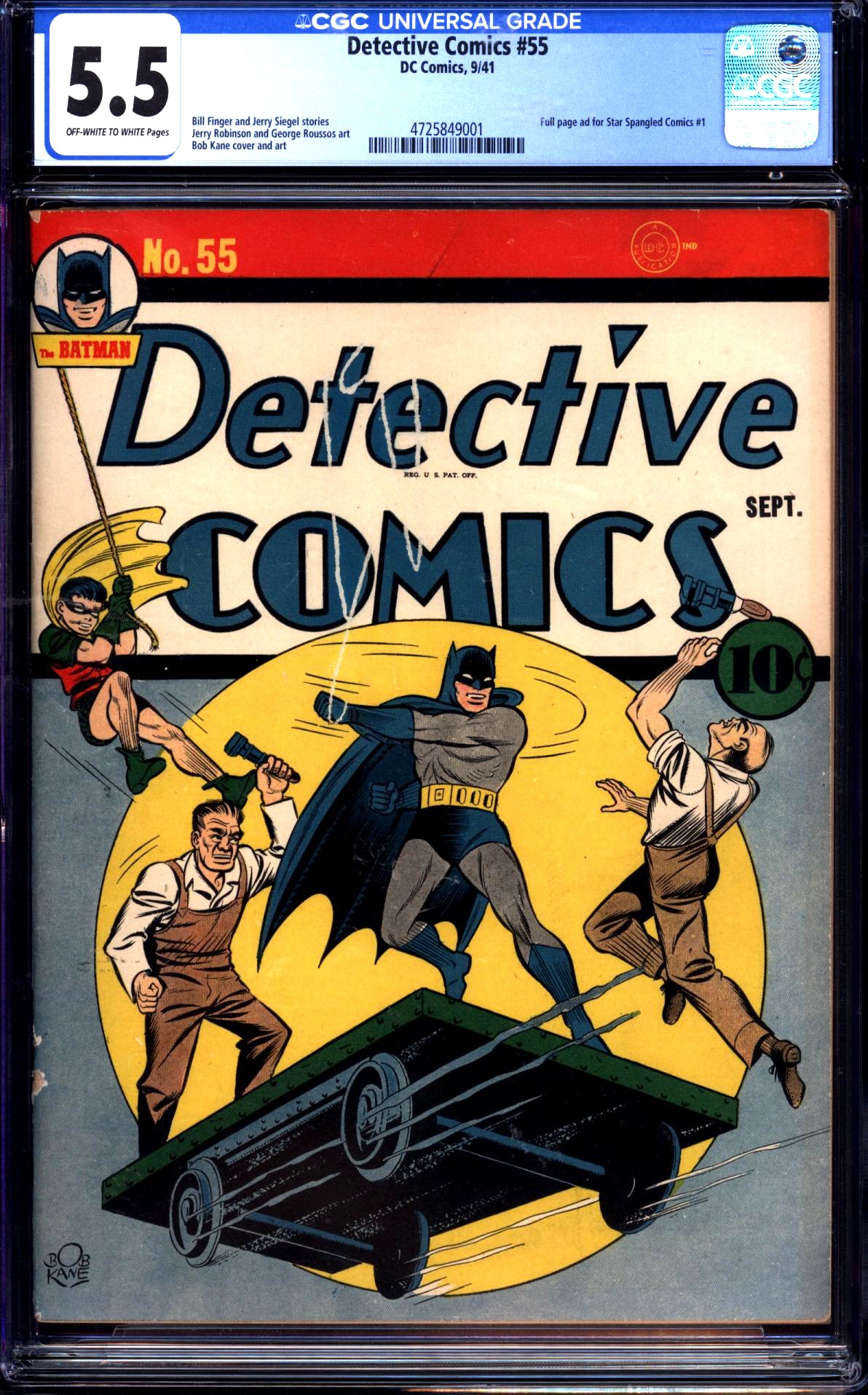 Detective Comics #55 CGC 5.5 ow/w