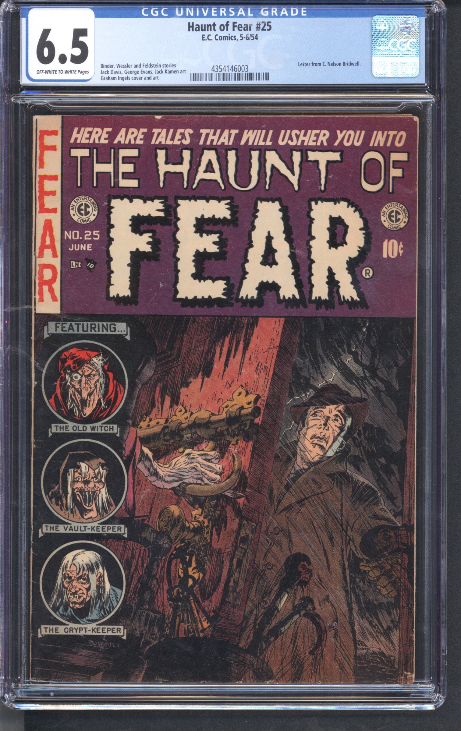 Haunt of Fear #25 CGC 6.5 ow/w
