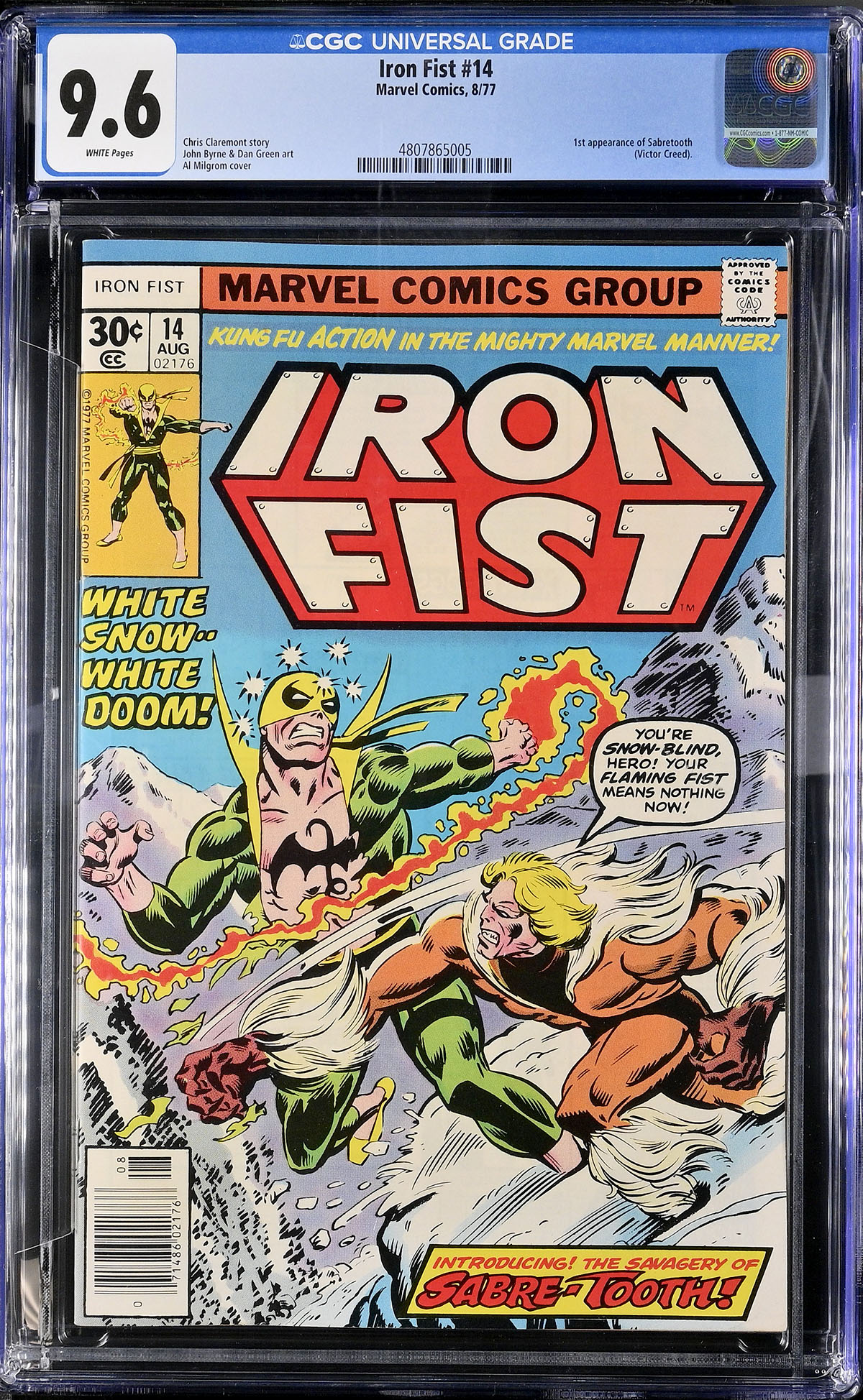 Iron Fist #14 CGC 9.6 w