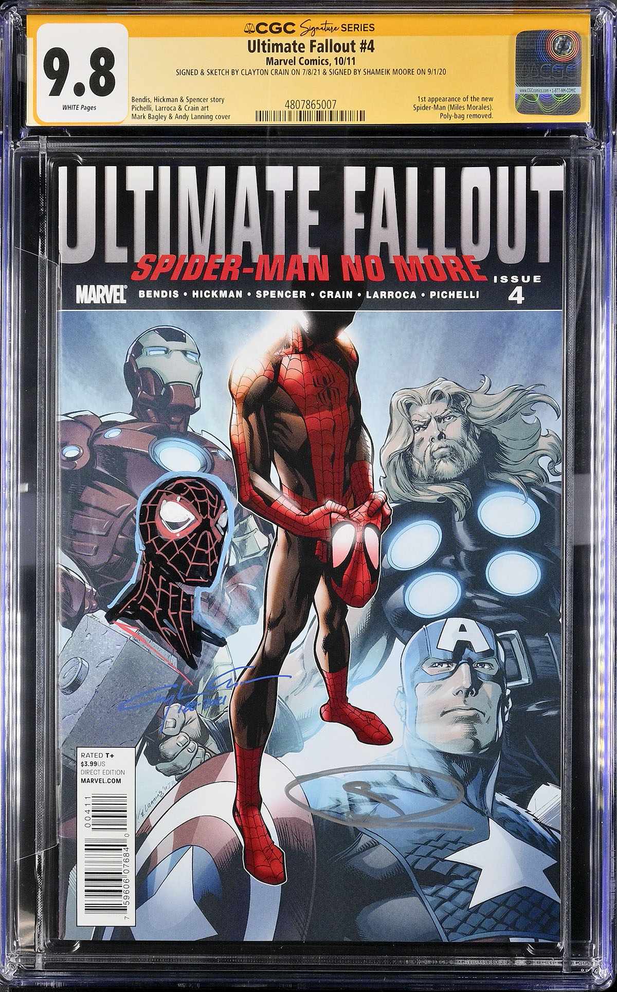 Ultimate Fallout #4 CGC 9.8 w CGC Signature SERIES