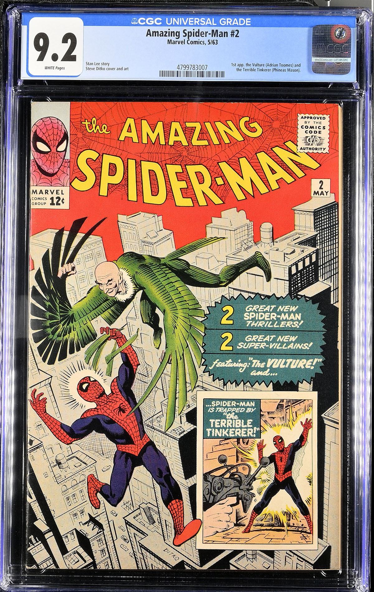Amazing Spider-Man #2 CGC 9.2 w