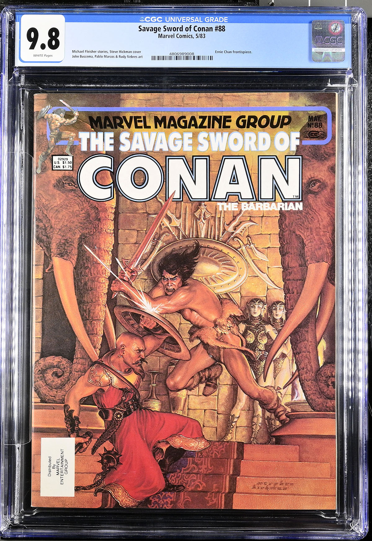 Savage Sword of Conan #88 CGC 9.8 w California Zero Humidity Collection