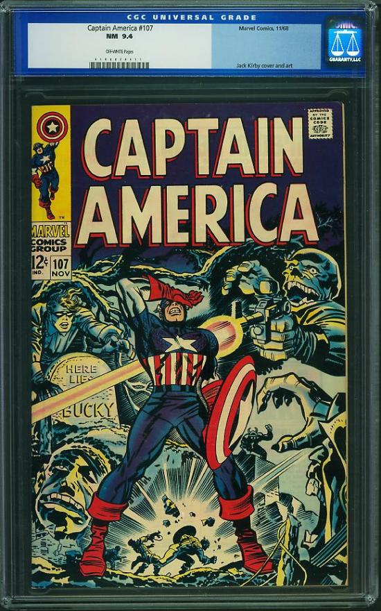 Captain America #107 CGC 9.4 ow