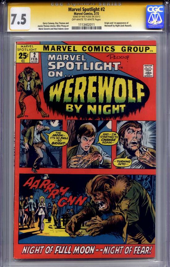Marvel Spotlight #2 CGC 7.5 ow/w CGC Signature SERIES