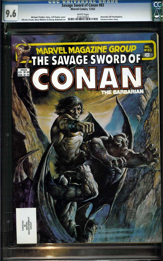 Savage Sword of Conan #83 CGC 9.6 w