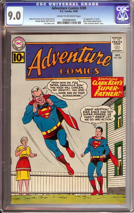 Adventure Comics #289 CGC 9.0 cr/ow