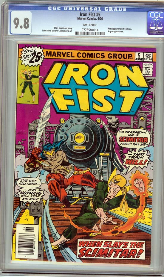 Iron Fist #5 CGC 9.8 w