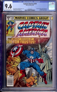 Auction Highlight: Captain America #236 9.6 Off-White to White