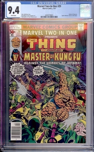 Auction Highlight: Marvel Two-In-One #29 9.4 White