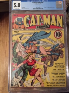 Auction Highlight: Catman Comics #1 5.0 Off-White