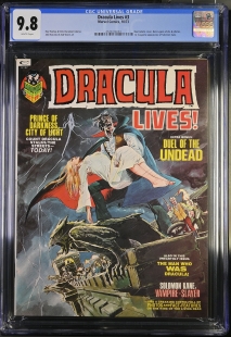 Auction Highlight: Dracula Lives #3 9.8 White
