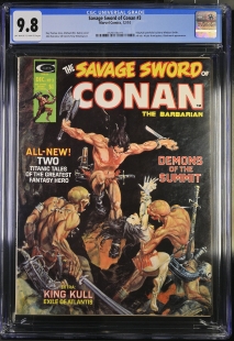 Auction Highlight: Savage Sword of Conan #3 9.8 White