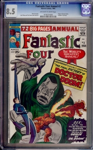 Auction Highlight: Fantastic Four Annual #2 8.5 Off-White to White