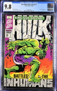 Auction Highlight: Incredible Hulk Annual #1 9.8 Off-White to White