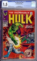 Incredible Hulk #108 CGC 1.5 ow/w