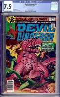 Devil Dinosaur #8 CGC 7.5 ow/w