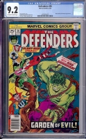 Defenders #36 CGC 9.2 ow/w