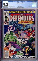 Defenders #57 CGC 9.2 ow/w