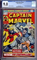 Captain Marvel #30 CGC 9.0 ow/w
