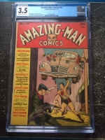 Amazing-Man Comics #19 CGC 3.5 ow/w