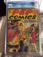 Pep Comics #8 CGC 9.0 w