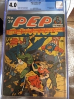 Pep Comics #29 CGC 4.0 cr/ow