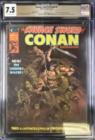Savage Sword of Conan #6 CGC 7.5 ow/w Mass. Copy