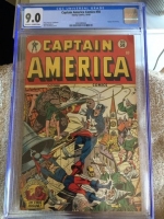Captain America Comics #50 CGC 9.0 ow/w