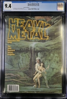 Heavy Metal Vol 4 #6 CGC 9.4 ow/w Newsstand Edition