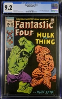 Fantastic Four #112 CGC 9.2 ow/w