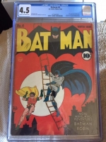 Batman #4 CGC 4.5 cr/ow