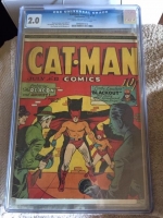 Catman Comics #12 CGC 2.0 cr/ow