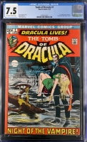 Tomb of Dracula #1 CGC 7.5 ow/w