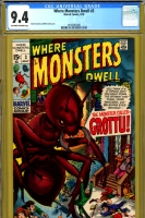 Where Monsters Dwell #3 CGC 9.4 ow/w