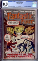 Fantastic Four #8 CGC 8.0 w