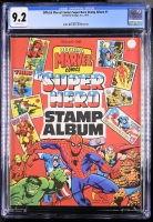 Official Marvel Comics Super Hero Stamp Album #1 CGC 9.2 w