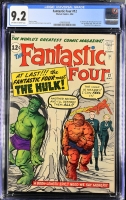 Fantastic Four #12 CGC 9.2 ow/w