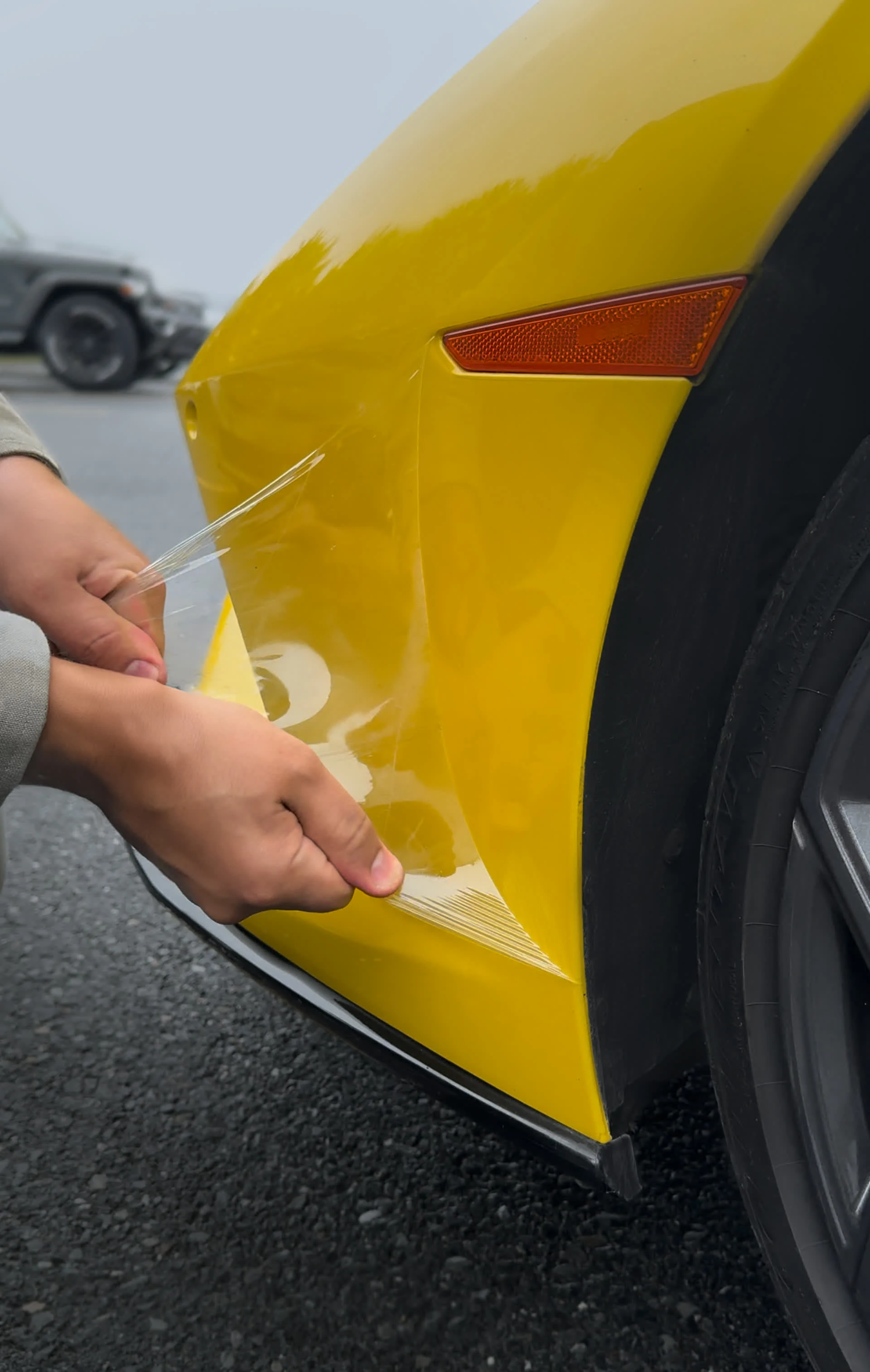 Peelclear clear protection on vehicle