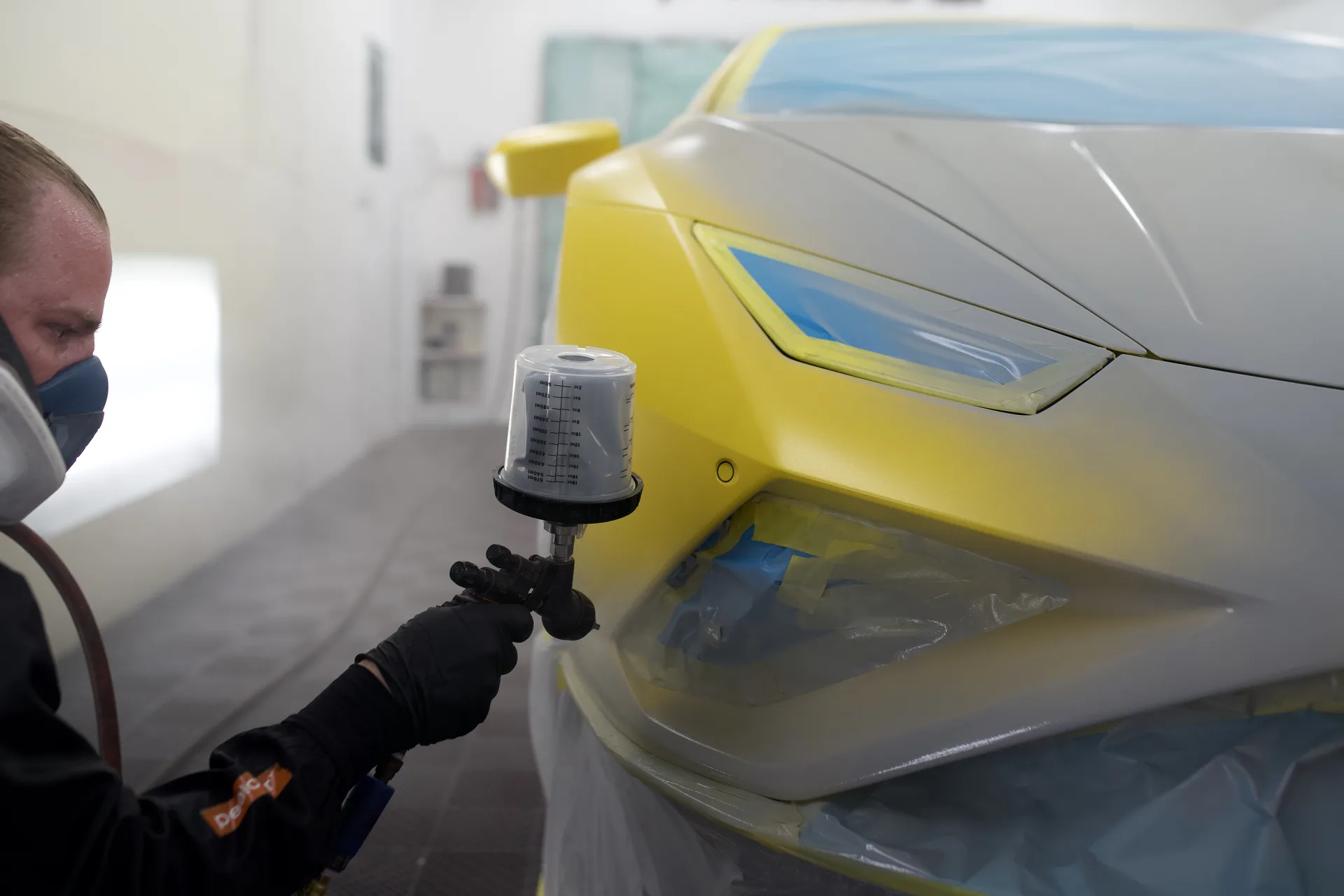 Installer applying Peelclear for faster turnaround