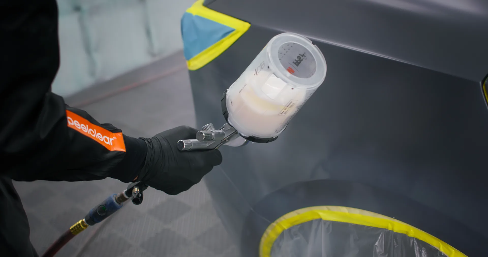 Peelclear fits into your existing paint setup