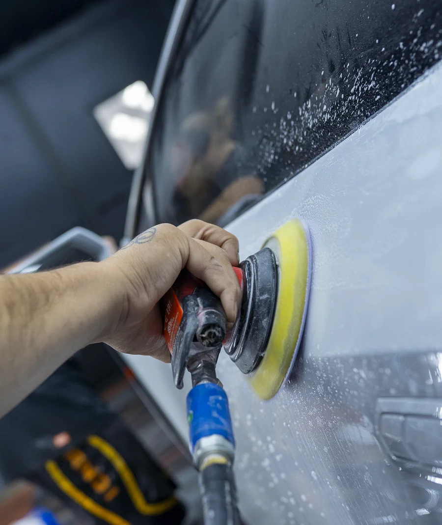 Polishing a Peelclear finish
