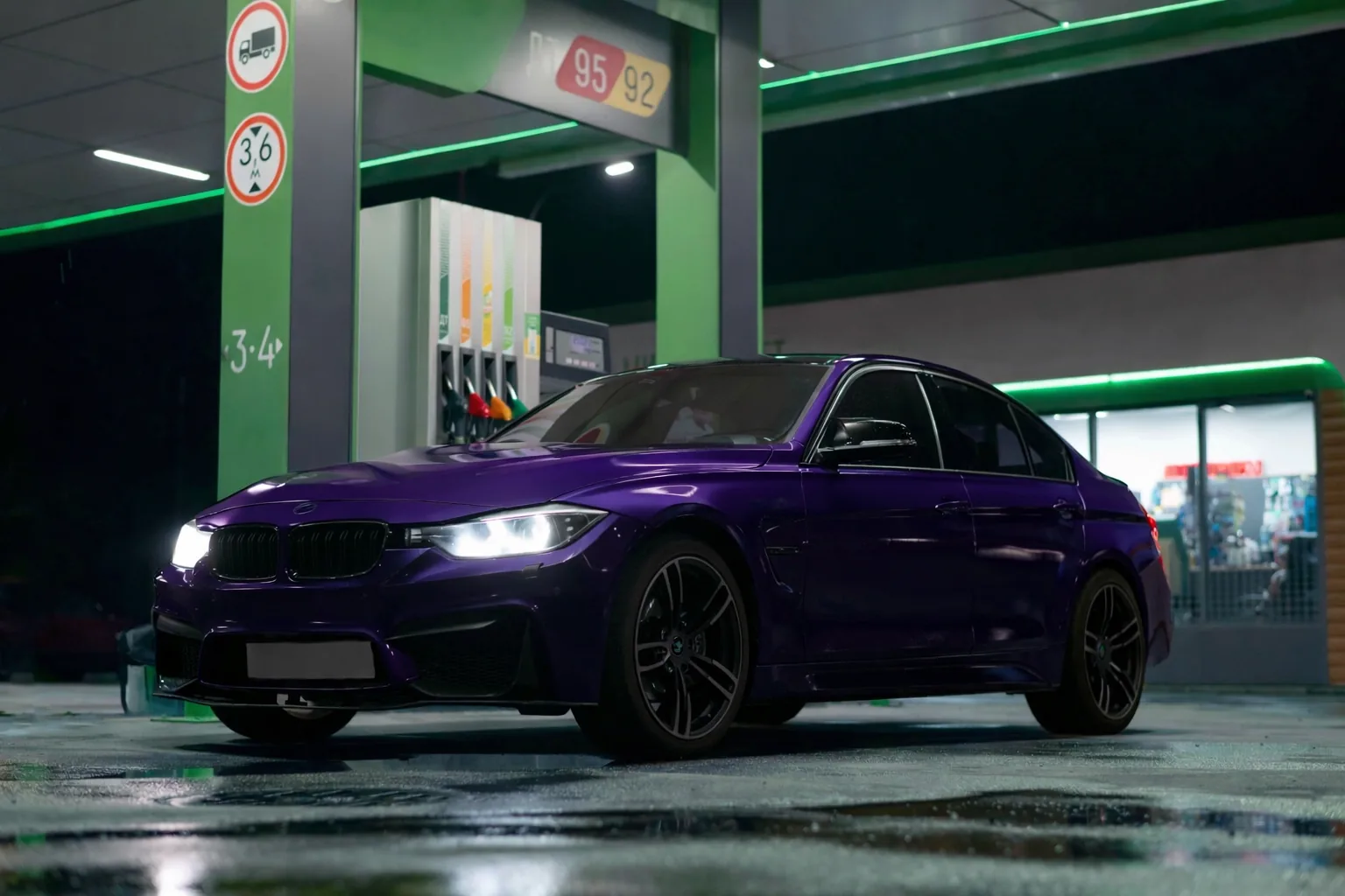 Peelclear Midnight Tempest finish on a performance car