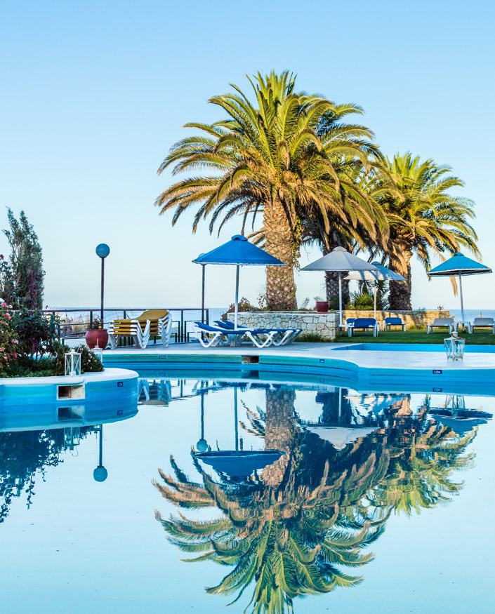 The swimming pool of Pela Mare Hotel