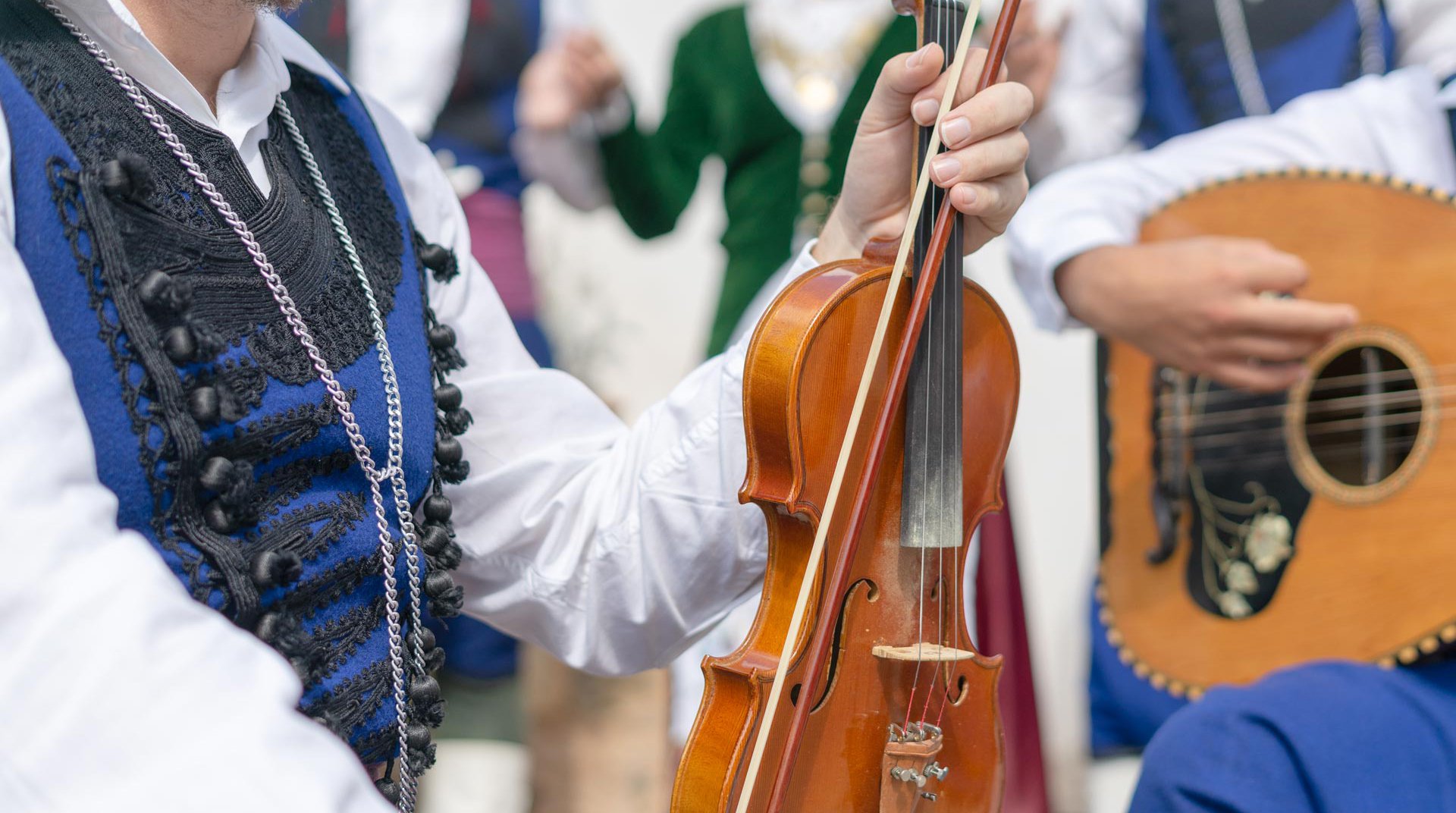 Traditional violin player