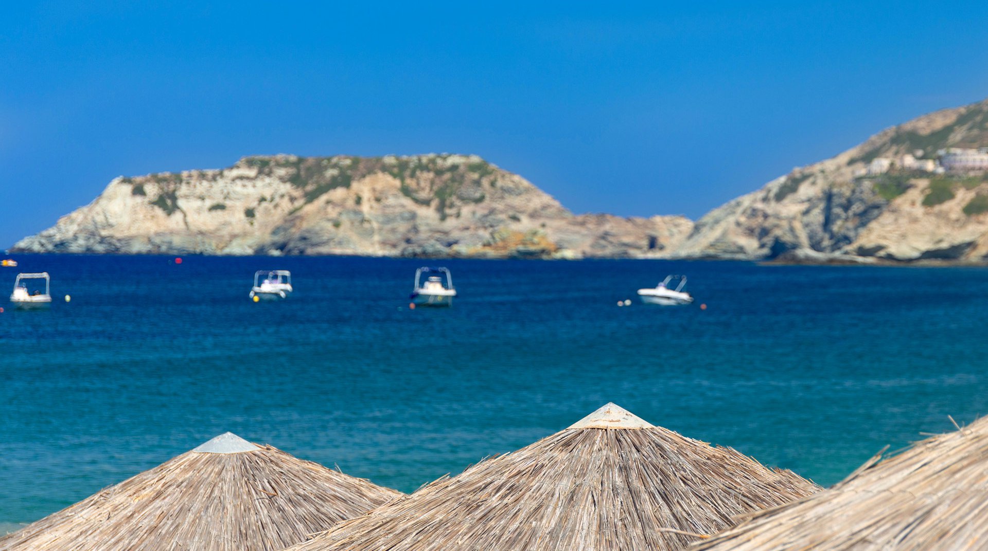 The beach near Pela Mare Hotel