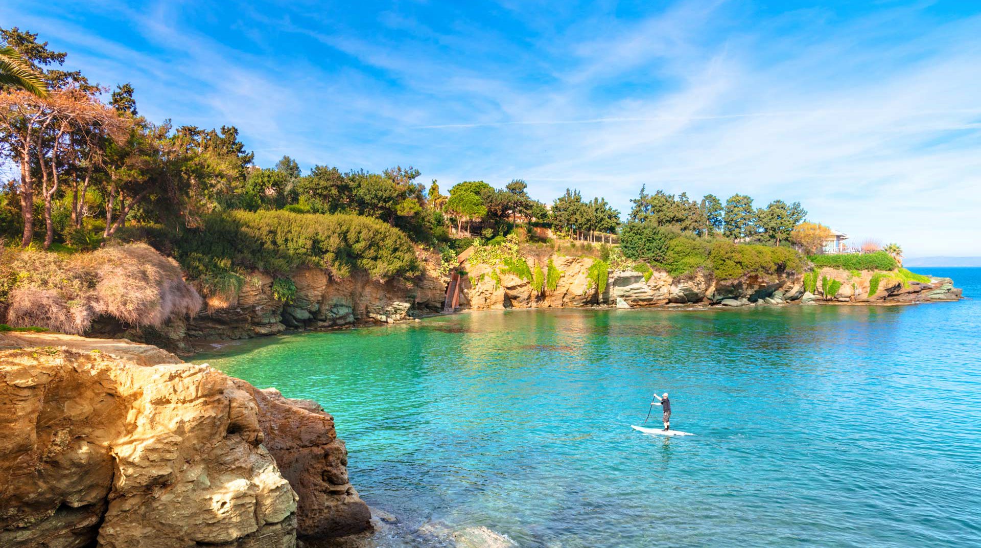 The beach near Pela Mare Hotel