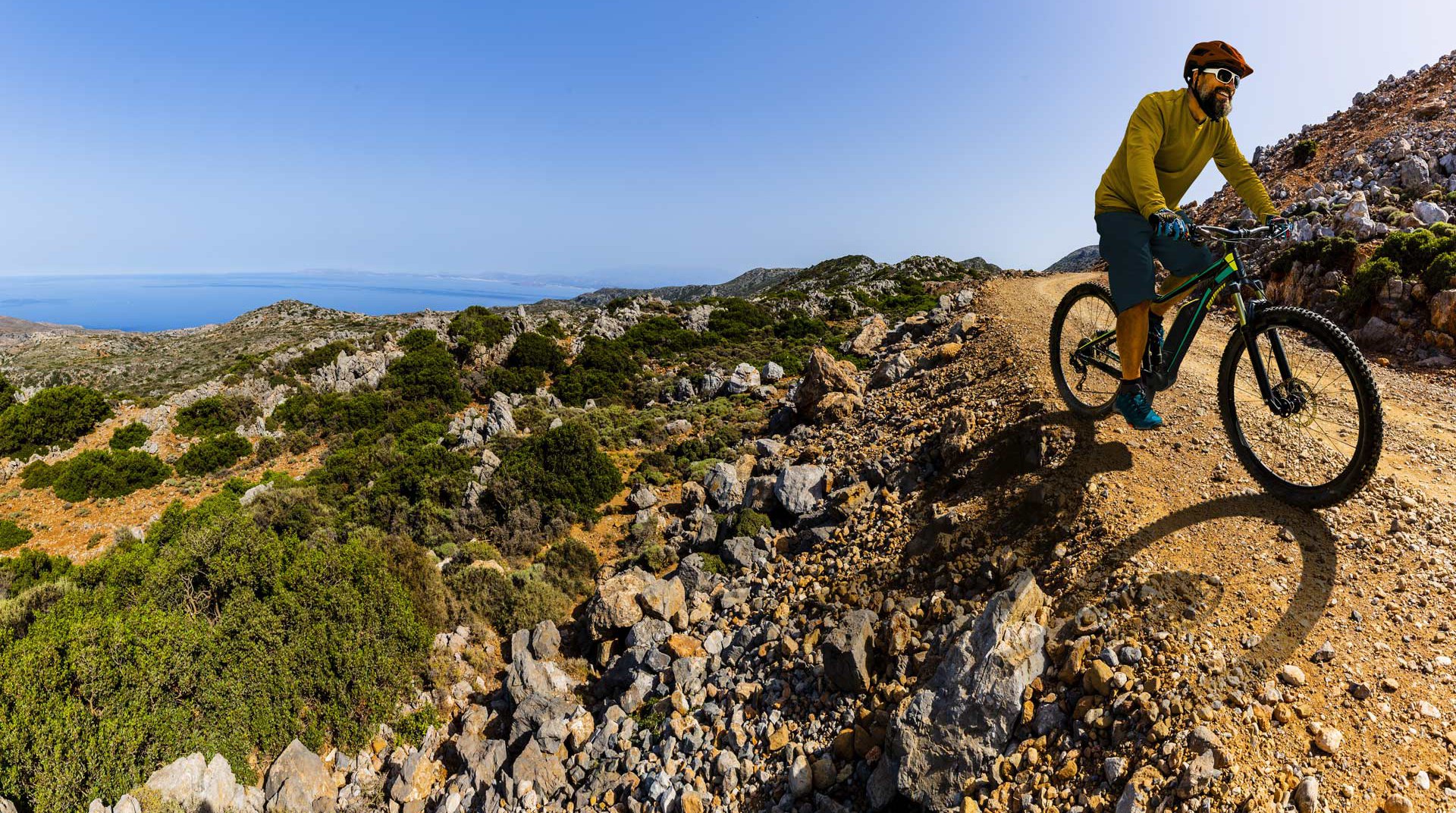 Mountain bike in Psiloritis in Crete