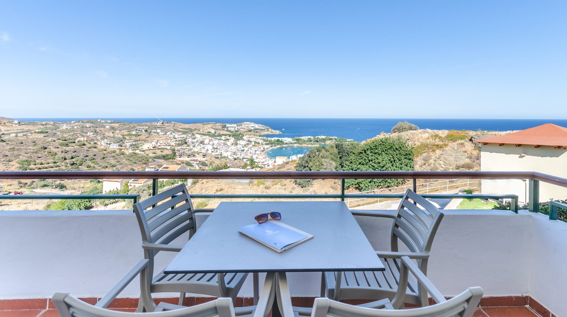 The sea view from the balcony of Family Room at Pela Mare Hotel